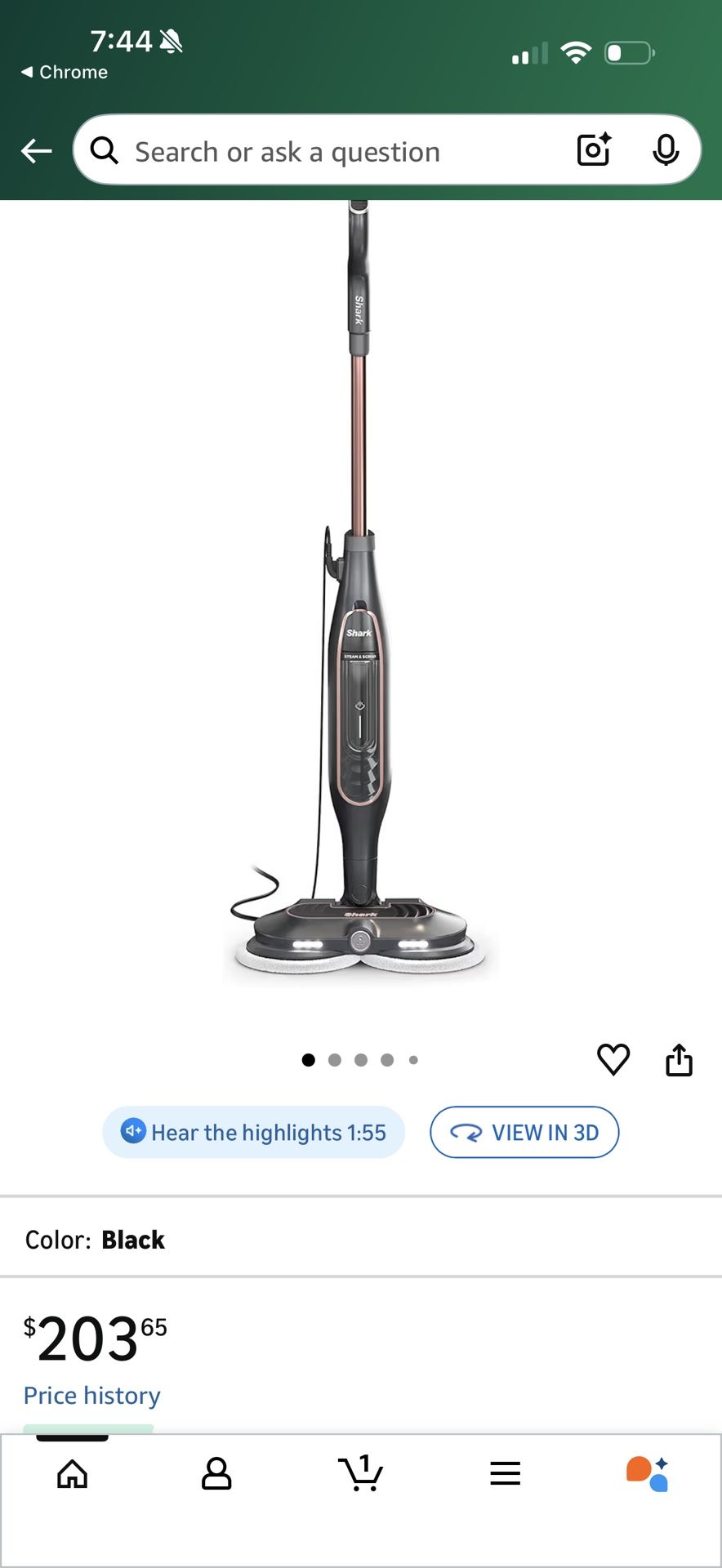 Shark steam And Scrub S7201