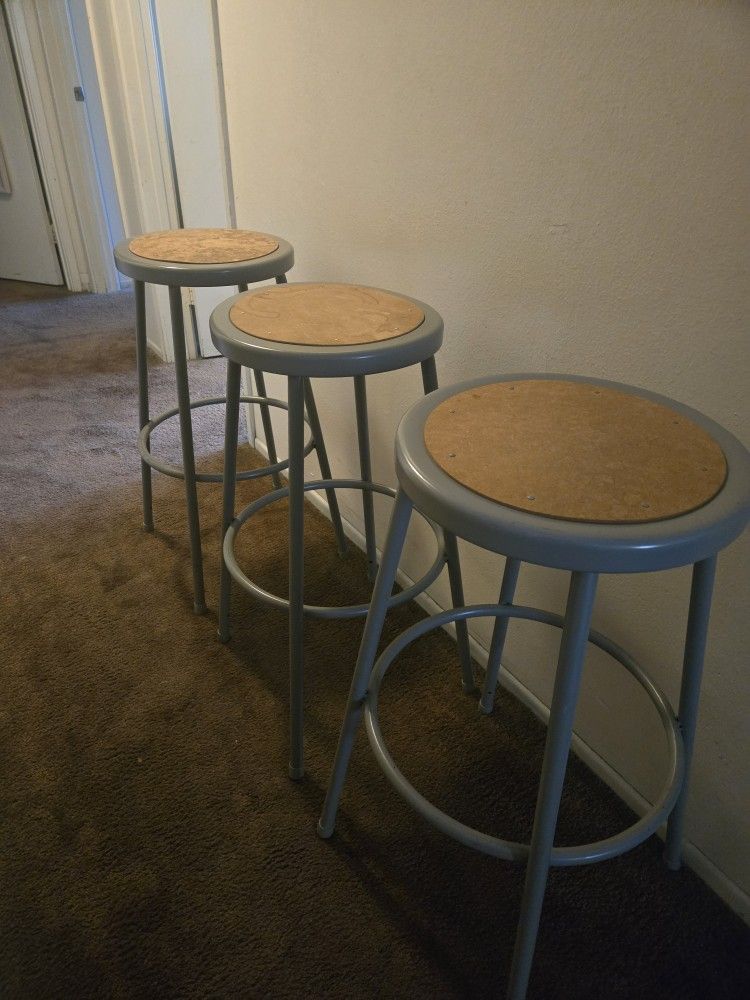 Hardboard Round Lab Stools