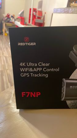Red tiger 4K WIFI GPS tracking Dash CAM F7NP