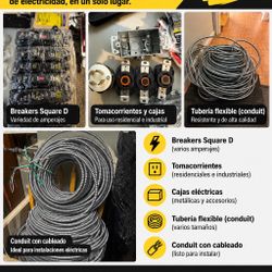 ⚡ ELECTRICAL MATERIALS FOR SALE – BREAKERS, CONDUIT & OUTLETS