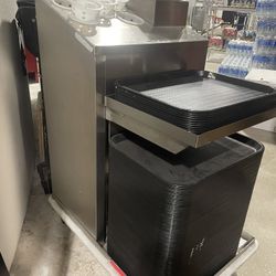 Servolift Rolling Tray Cart W/ Trays