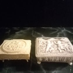 TWO JEWELRY BOXES. VERY NICE
