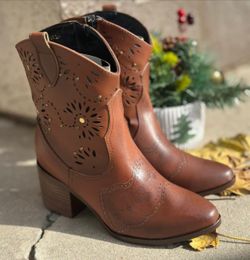 Botín  Vaquero Para Mujer