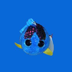 Ty Beanie Boos Clip On Aqua The Fish