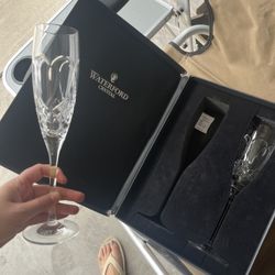 Waterford Crystal wedding flutes