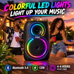 Bobcat Bluetooth Party Speaker with RGB LED Lights