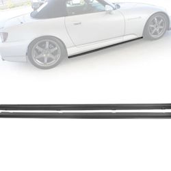 2000-2009 Honda S2000 DF Style Unpainted Black Side Skirts PP