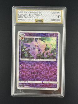 Pokemon Espeon Rotary Gem Pack 2 AGS Gem Mint 10