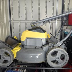 PowerSmart 40V MAX 17-Inch Cordless Lawn Mower & String Trimmer Combo Kit, 4.0Ah Battery and Charger Included