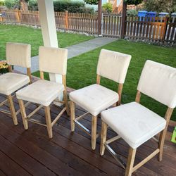 Free Bar chairs 24" Cream