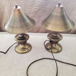 Antique Solid Brass Bedside/Table Lamps