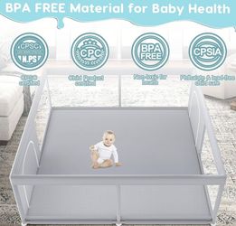 79" ×79" Extra Large Baby Playpen - NEW IN BOX