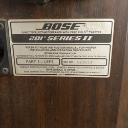 Bose 201 Series II (pair) Speaks
