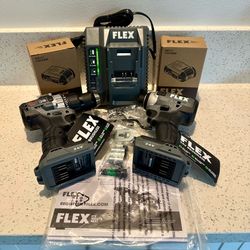 FLEX 24V Brushless Drill & Impact Kit – Open Box, Like New