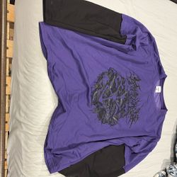 Trends purple grunge long sleve Medium