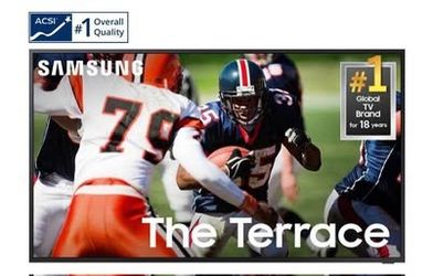 Samsung 75” Terrace Full Sun Outdoor TV — Sealed, Never Opened