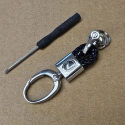 Brand New Lexus Small Black BV STYLE CALF Braided Leather Strap