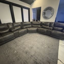 New Genuine Leather Electric Sofa 