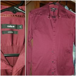 Celio, stretch dress shirt. Size Small adult.