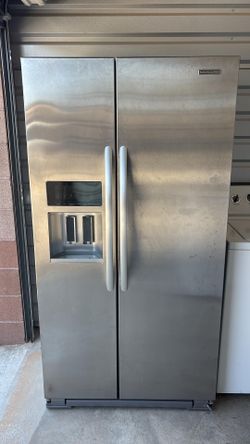 Nice kitchen aid stainless steel side by side refrigerator