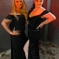 Black Sequin Mermaid Dress