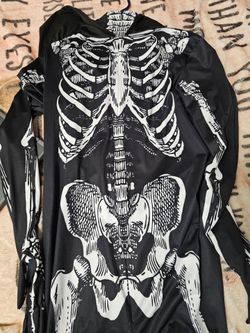 Skeleton stretchy costume