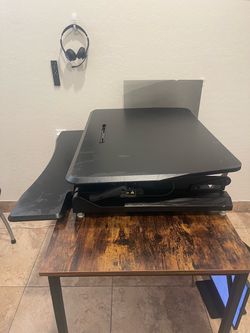 Black Sit-Stand Desk Converter Riser