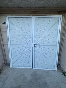 Double security doors 60x80 $600 obo