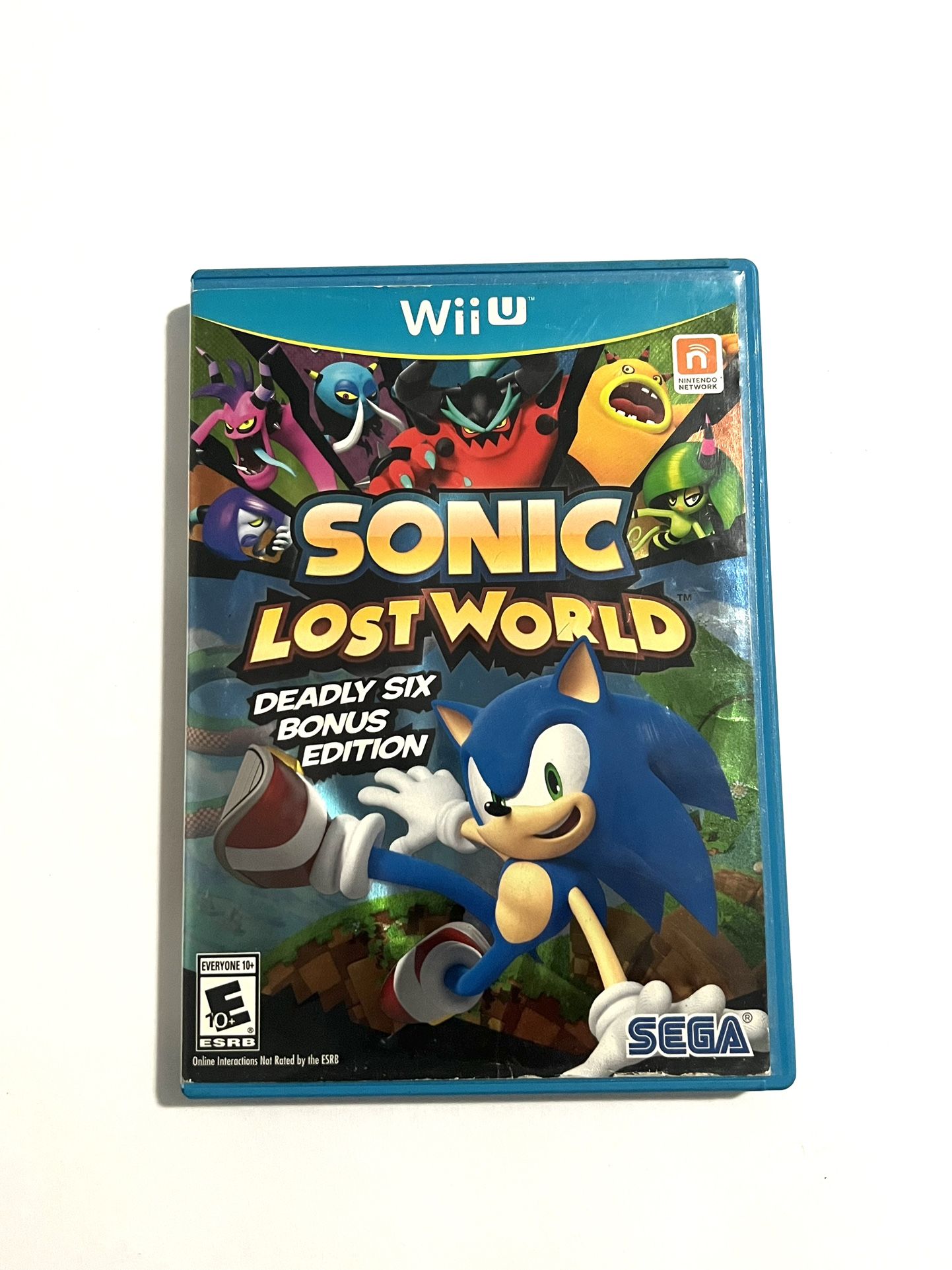 Sonic Lost World Deadly Six Bonus Edition (Nintendo Wii U 2013) No Manual Tested
