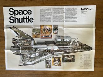 希少 NASA Space Shuttle 特大ポスター 1978年 Vintage 1978 NASA Space Shuttle Poster | Mercari