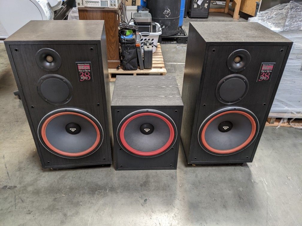 Cerwin Vega RE38 & A Cerein Vega LW15 These Are Amazing Vintage
