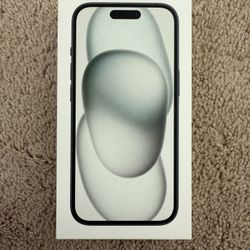 EMPTY BOX & CHARGING CABLE Apple iPhone 15 BLACK 128 GB. NO PHONE.