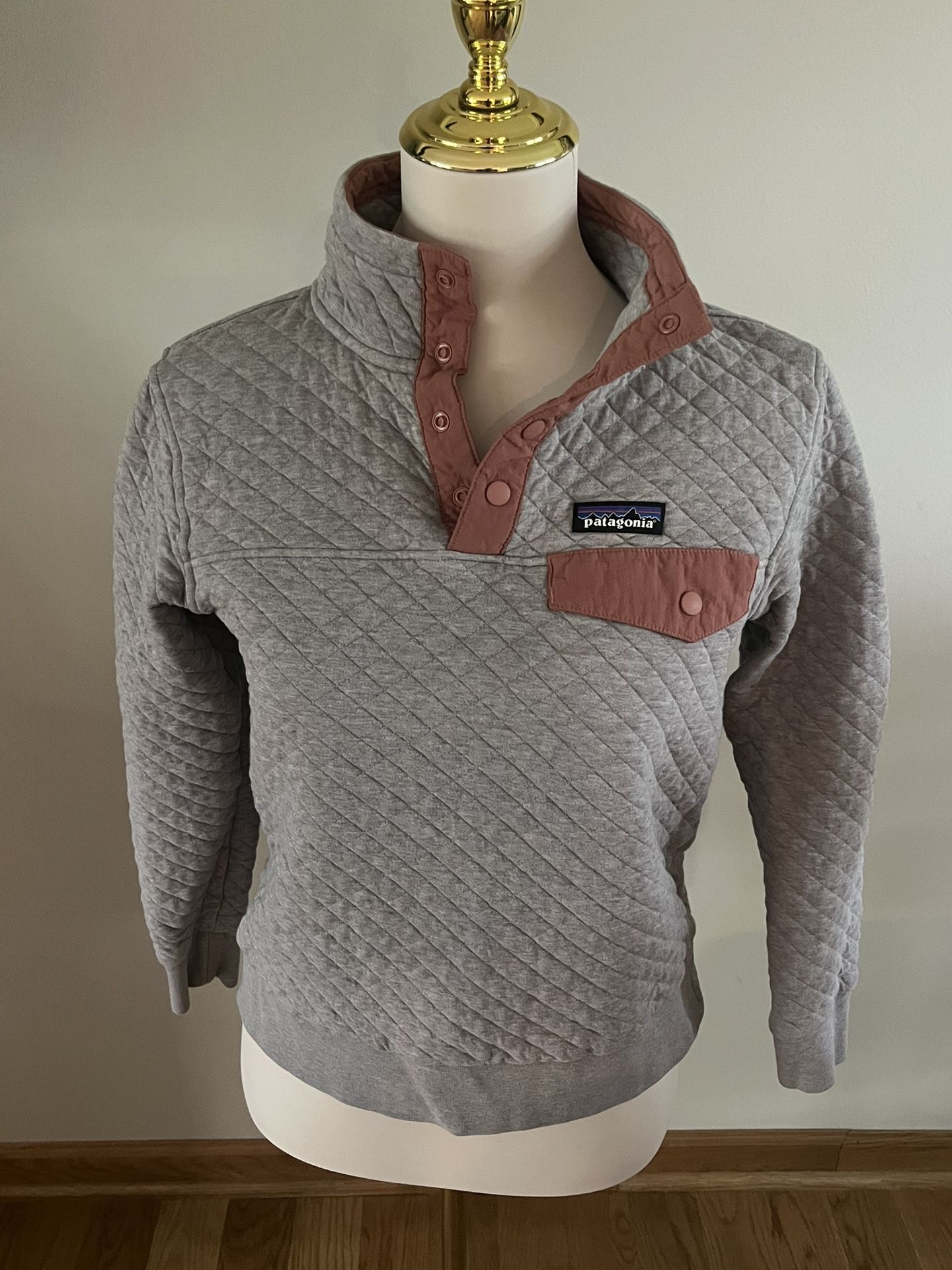 Patagonia Organic Cotton Quilt Snap-T Pullover Sweatshirt - Women's XS 