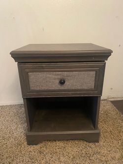 Grey nightstand