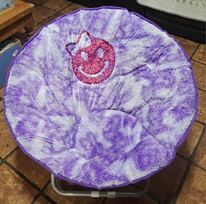 Purple Saucer Chair