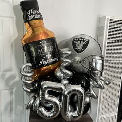 Raiders Balloon Bouquet 