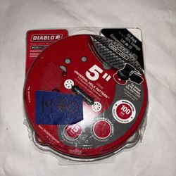  5 in. 100-Grit Universal Hole Random Orbital Sanding Disc with Hook and Lock Backing (14 Pack)