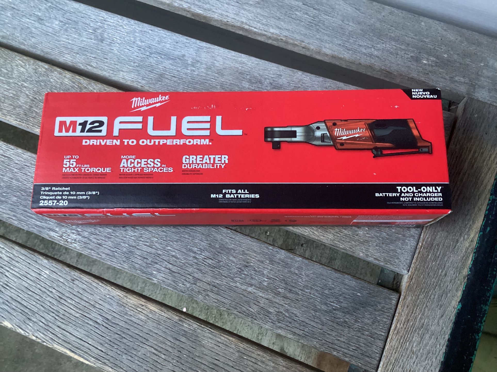Milwaukee M12 FUEL Brushless Cordless 3/8 in. Ratchet. Brand NEW. Tool Only.