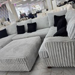 Brand New Comfy Corduroy Stylish Sectional 