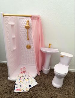 Our generation doll’s bathroom