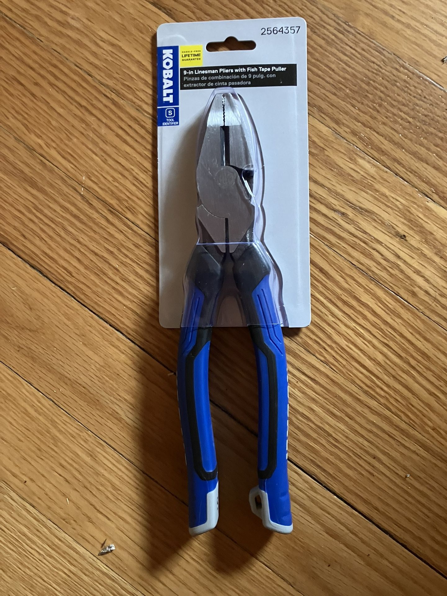 New 9 inch Kobalt Electricians linesman pliers with fish tape puller please read description