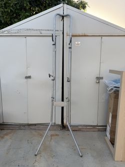 Gray 2-Bike Leaning Garage Bike Rack
