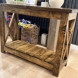 Handcrafted Solid Wood Console/Entry Table