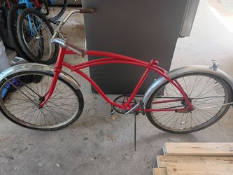 Schwinn red cross beach cruiser