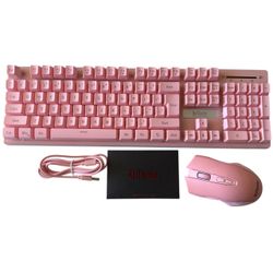 RedThunder K10 Pink Wireless Gaming Keyboard & Mouse Combo – Tested & Working