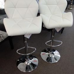 2 Pc Swivel Bar Stools 