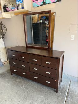 Dresser with mirror