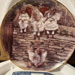 Vintage Collector Plate "The Newest Angel" Steve Hanks, 3rd issue in Reflections of Innocence Collection, Decorative Plate, Limited Editon