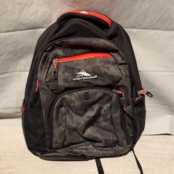 High Sierra Black Camo Backpack