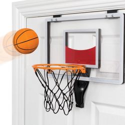 Funktion Deluxe Over The Door Basketball Hoop with Ball